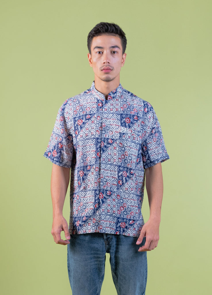 men batik shirt