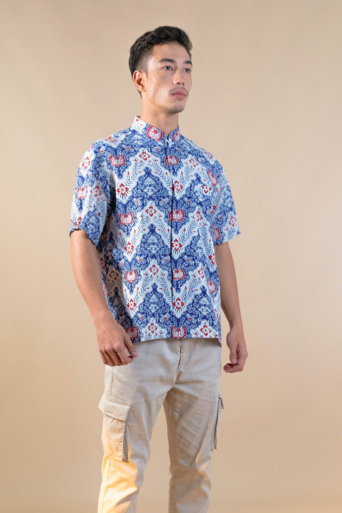men batik shirt